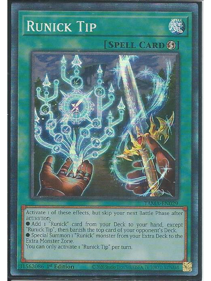 Runick Tip - TAMA-EN029 - Collector's Rare 1st Edition 1