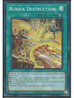 Runick Destruction - TAMA-EN031 - Super Rare 1st Edition