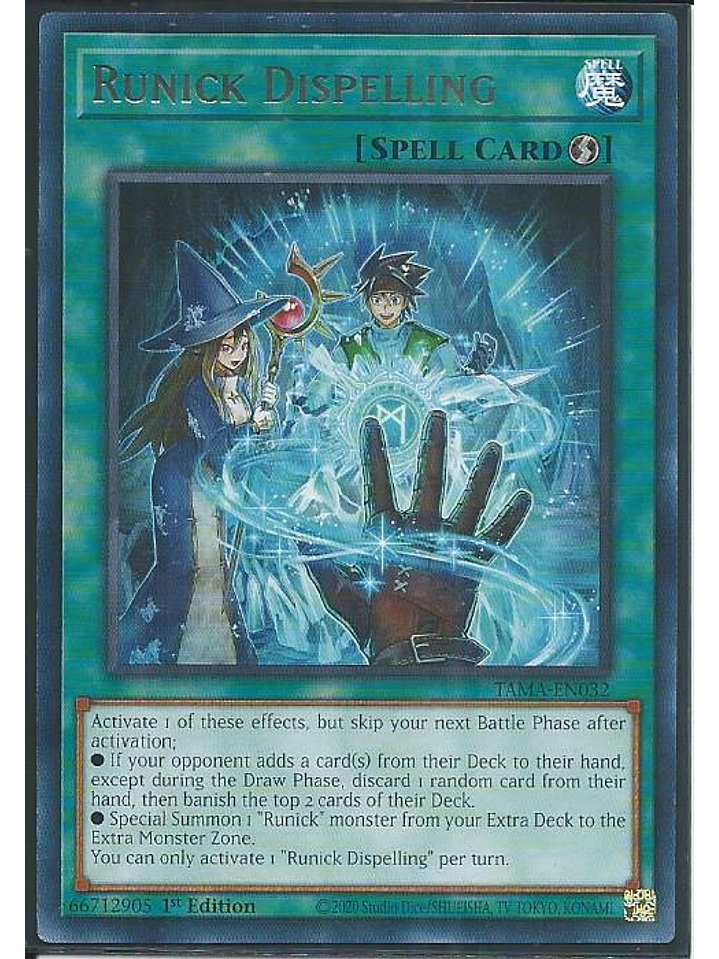 Runick Dispelling - TAMA-EN032 - Rare 1st Edition 1