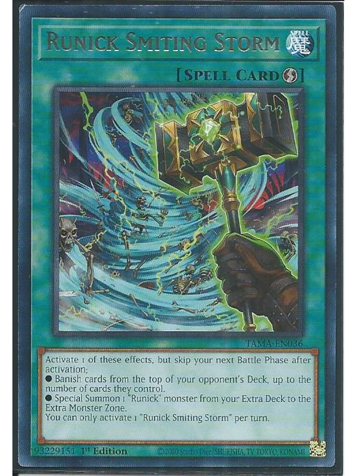 Runick Smiting Storm - TAMA-EN036 - Rare 1st Edition 1