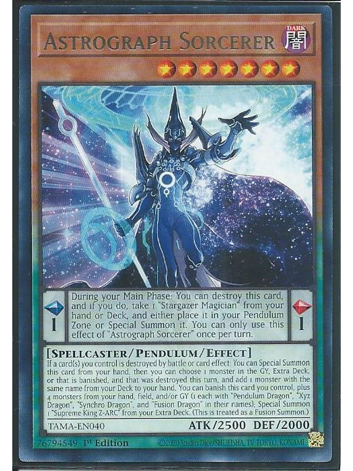 Astrograph Sorcerer - TAMA-EN040 - Rare 1st Edition 1