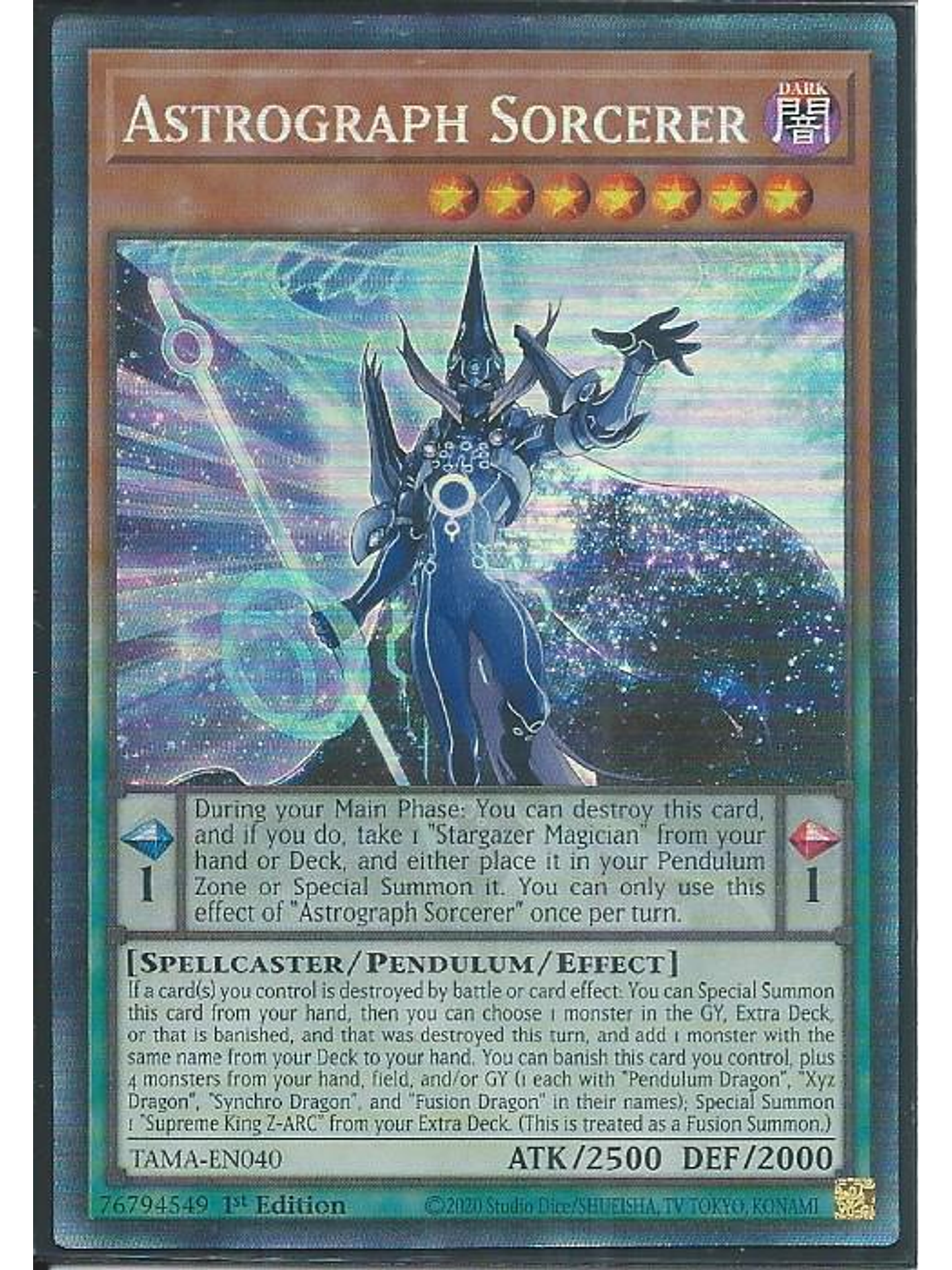 Astrograph Sorcerer - TAMA-EN040 - Collector's Rare 1st Edition 1