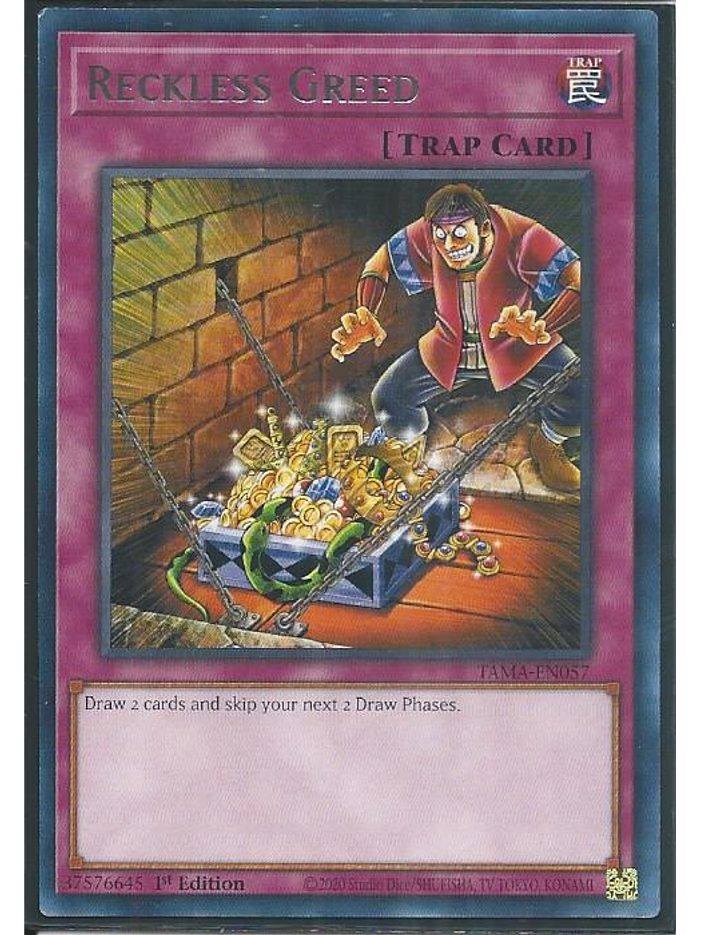 Reckless Greed - TAMA-EN057 - Rare 1st Edition 1
