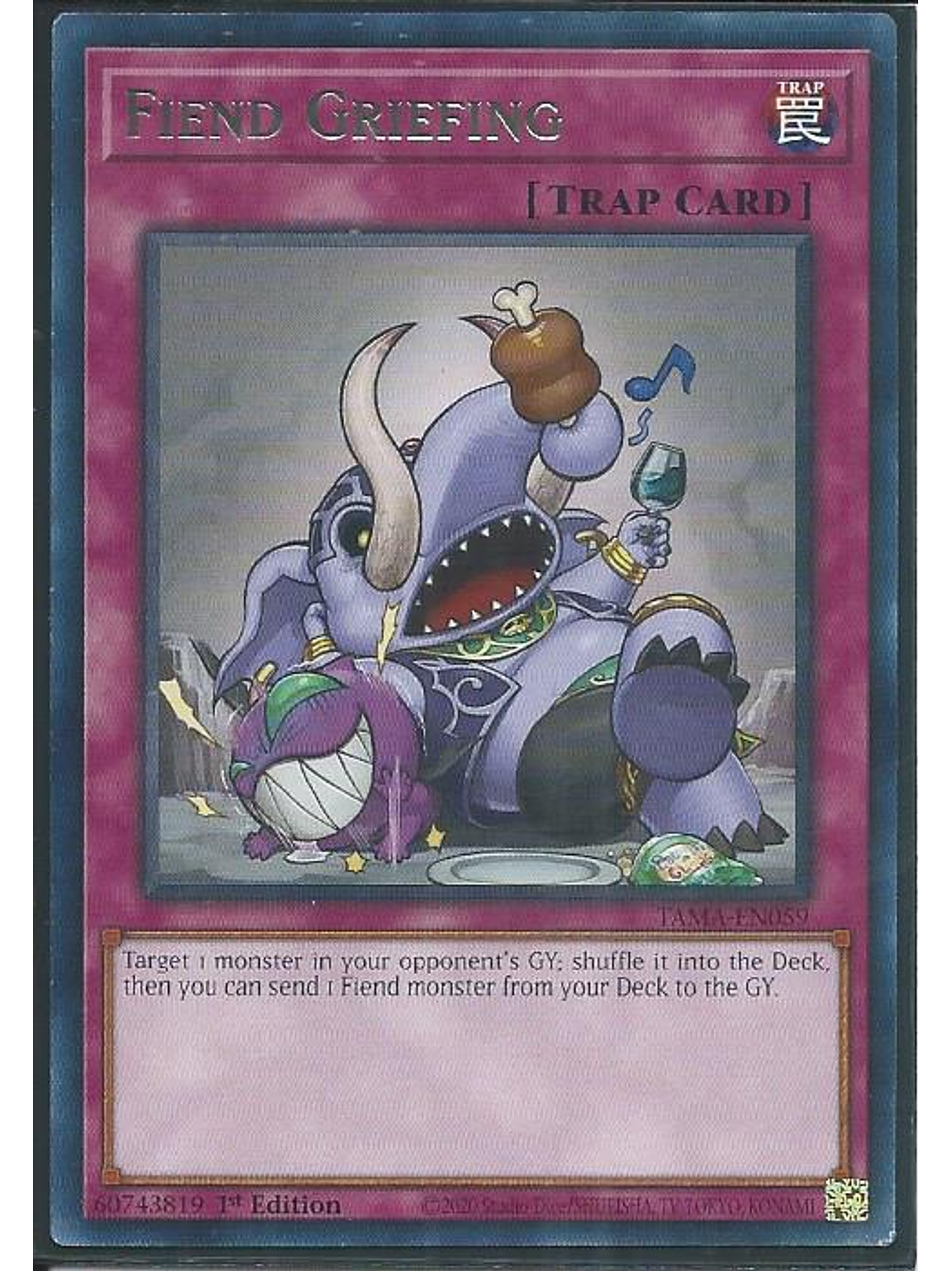 Fiend Griefing - TAMA-EN059 - Rare 1st Edition 1