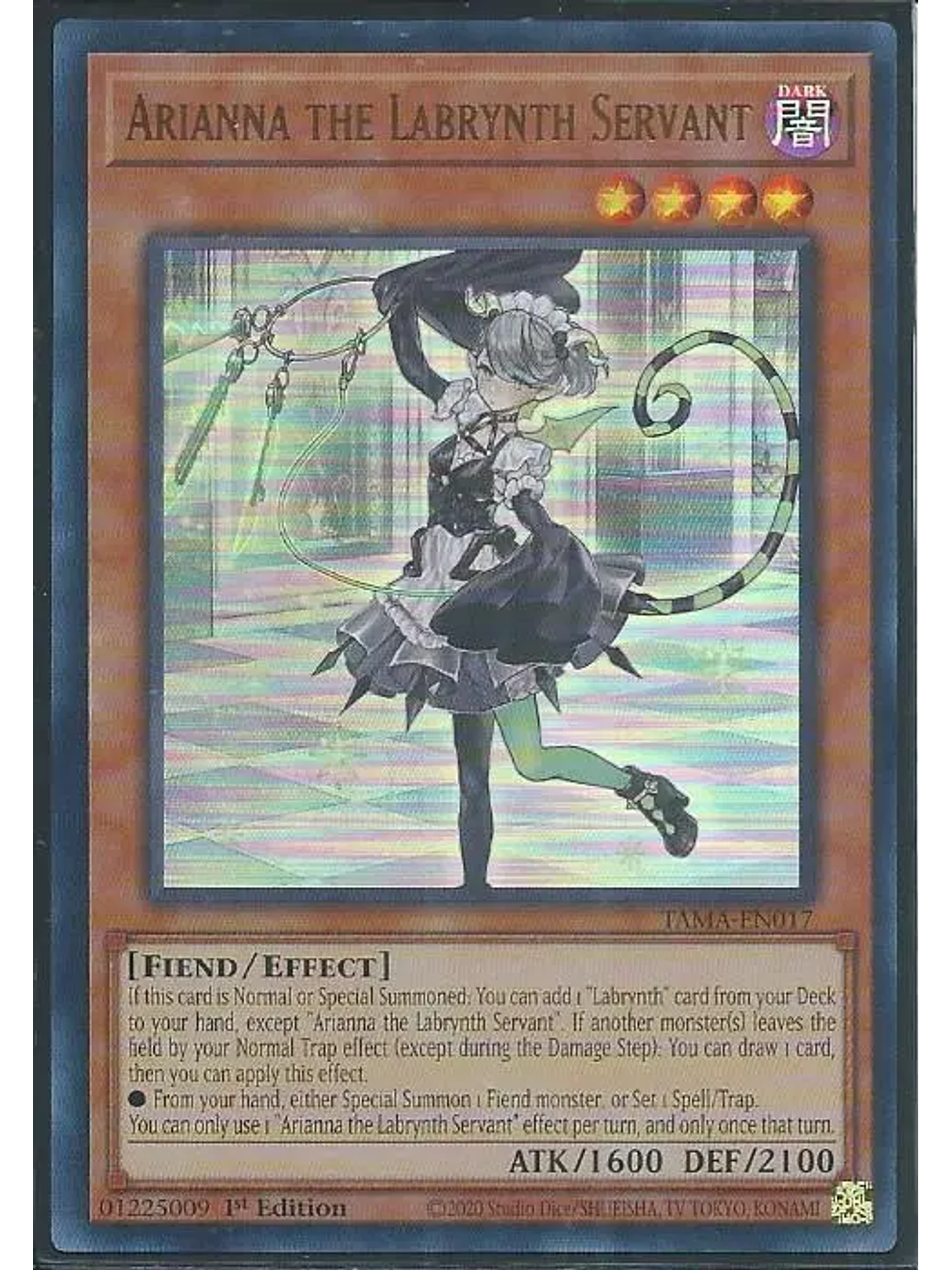 Arianna the Labrynth Servant - TAMA-EN017 - Ultra Rare 1st Edition 1