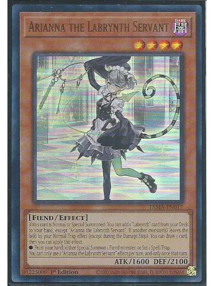 Arianna the Labrynth Servant - TAMA-EN017 - Ultra Rare 1st Edition 1