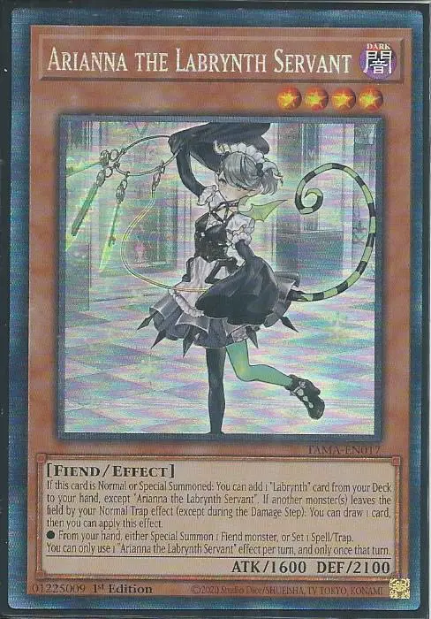 Arianna the Labrynth Servant - TAMA-EN017 - Collector's Rare 1st Edition