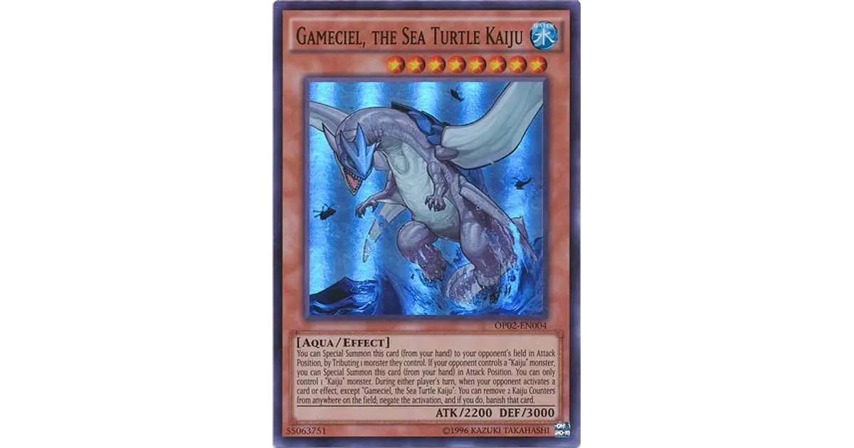 Gameciel, the Sea Turtle Kaiju - OP02-EN004 - Super Rare