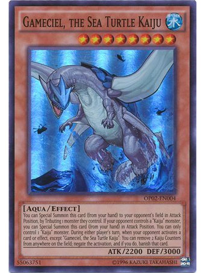Gameciel, the Sea Turtle Kaiju - OP02-EN004 - Super Rare 1