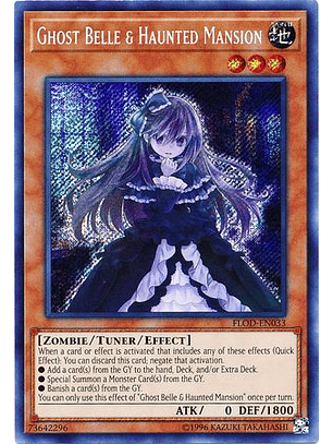 Ghost Belle & Haunted Mansion - FLOD-EN033 - Secret Rare Unlimited
