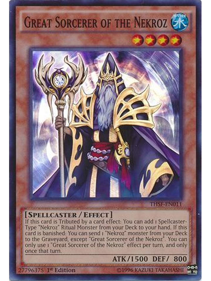 Great Sorcerer of the Nekroz - THSF-EN011 - Super Rare 1st Edition 1
