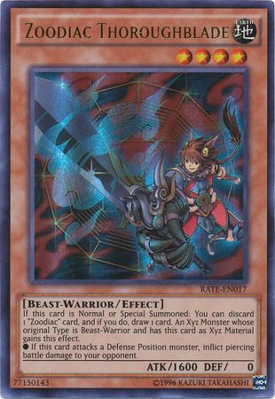 Zoodiac Thoroughblade - RATE-EN017 - Ultra Rare Unlimited