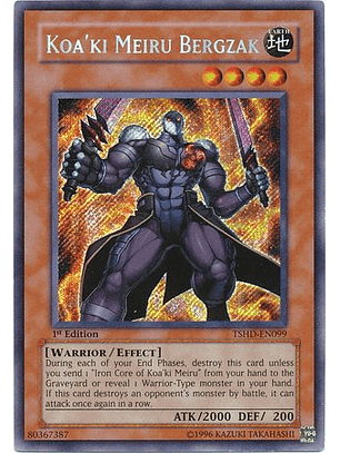 Koa'ki Meiru Bergzak - TSHD-EN099 - Secret Rare Unlimited