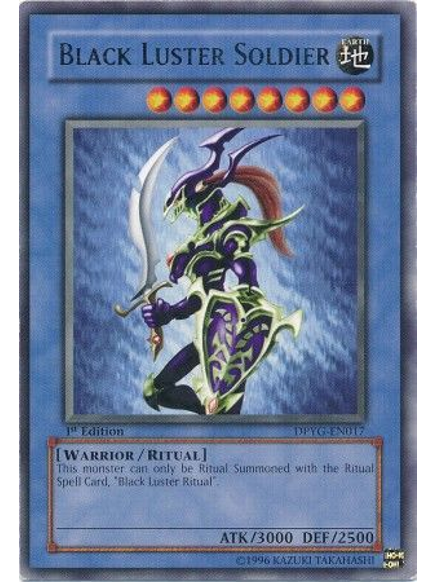 Black Luster Soldier - DPYG-EN017 - Rare 1st Edition 1