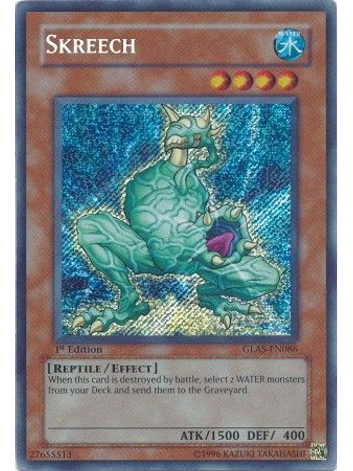 Skreech - GLAS-EN086 - Secret Rare 1st Edition 1