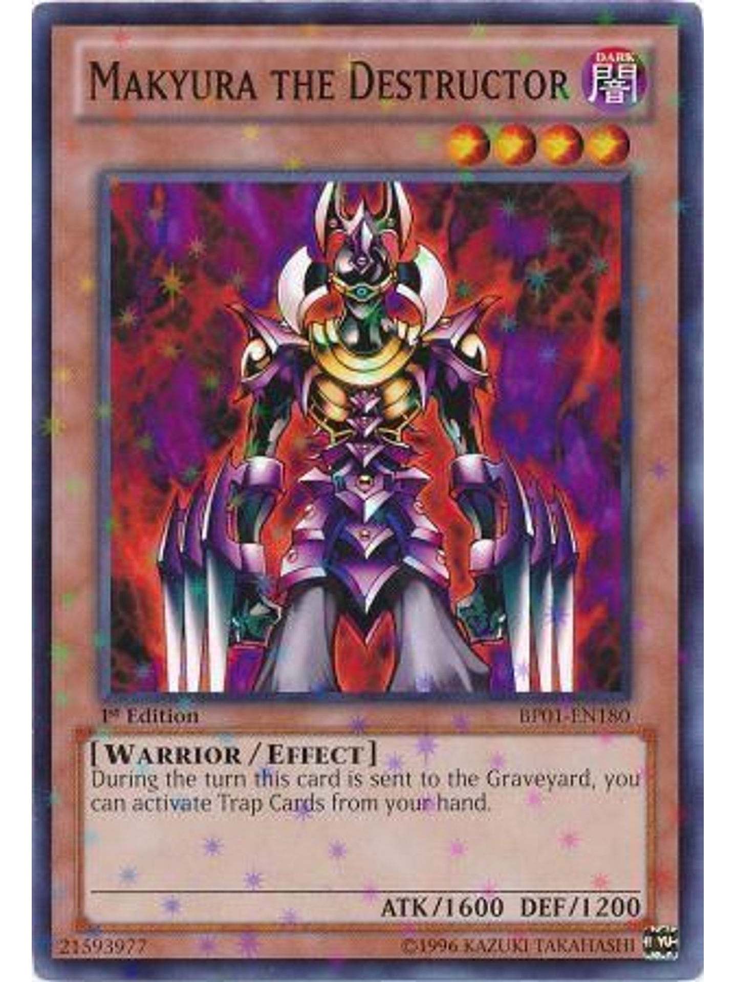 Makyura the Destructor - BP01-EN180 - Starfoil Rare 1st Edition 1