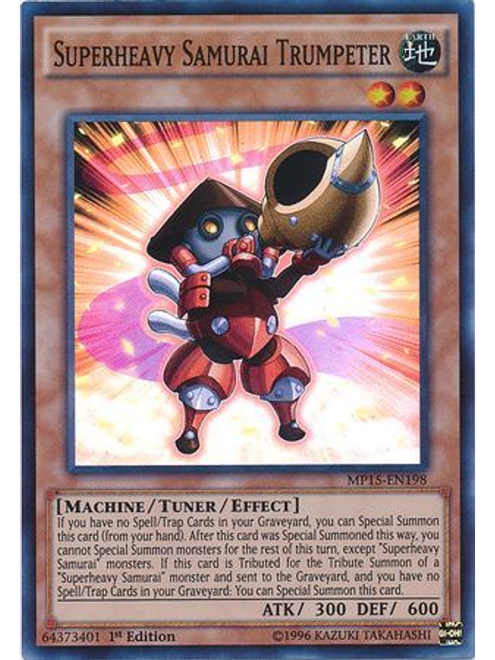 Superheavy Samurai Trumpeter - MP15-EN198 - Super Rare 1st Edition 1