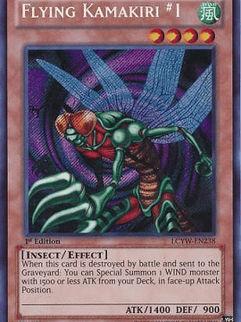 Flying Kamakiri #1 - LCYW-EN238 - Secret Rare 1st Edition