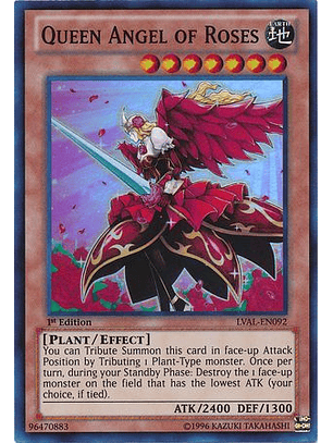 Queen Angel of Roses - LVAL-EN092 - Super Rare 1st Edition