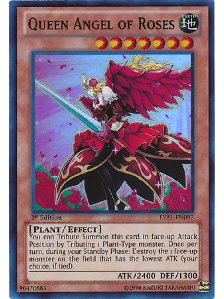 Queen Angel of Roses - LVAL-EN092 - Super Rare 1st Edition 1