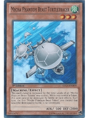 Mecha Phantom Beast Turtletracer - LTGY-EN000 - Super Rare 1st Edition