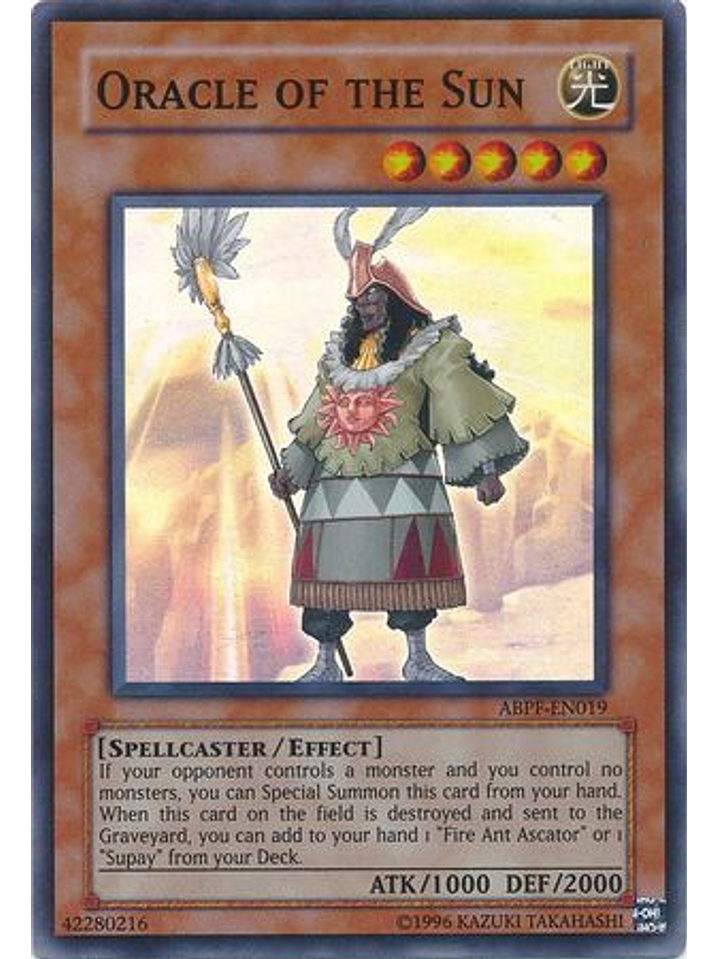 Oracle of the Sun - ABPF-EN019 - Super Rare Unlimited 1