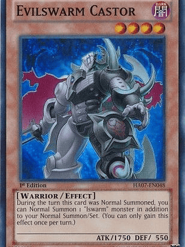 Evilswarm Castor - HA07-EN048 - Super Rare 1st Edition