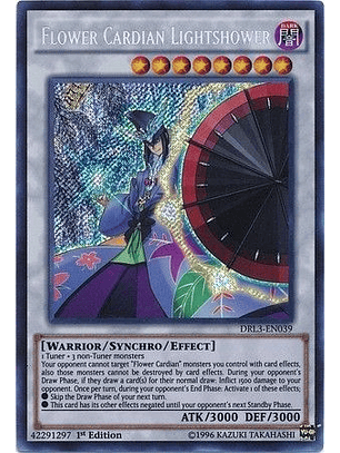 Flower Cardian Lightshower - DRL3-EN039 - Secret Rare 1st Edition
