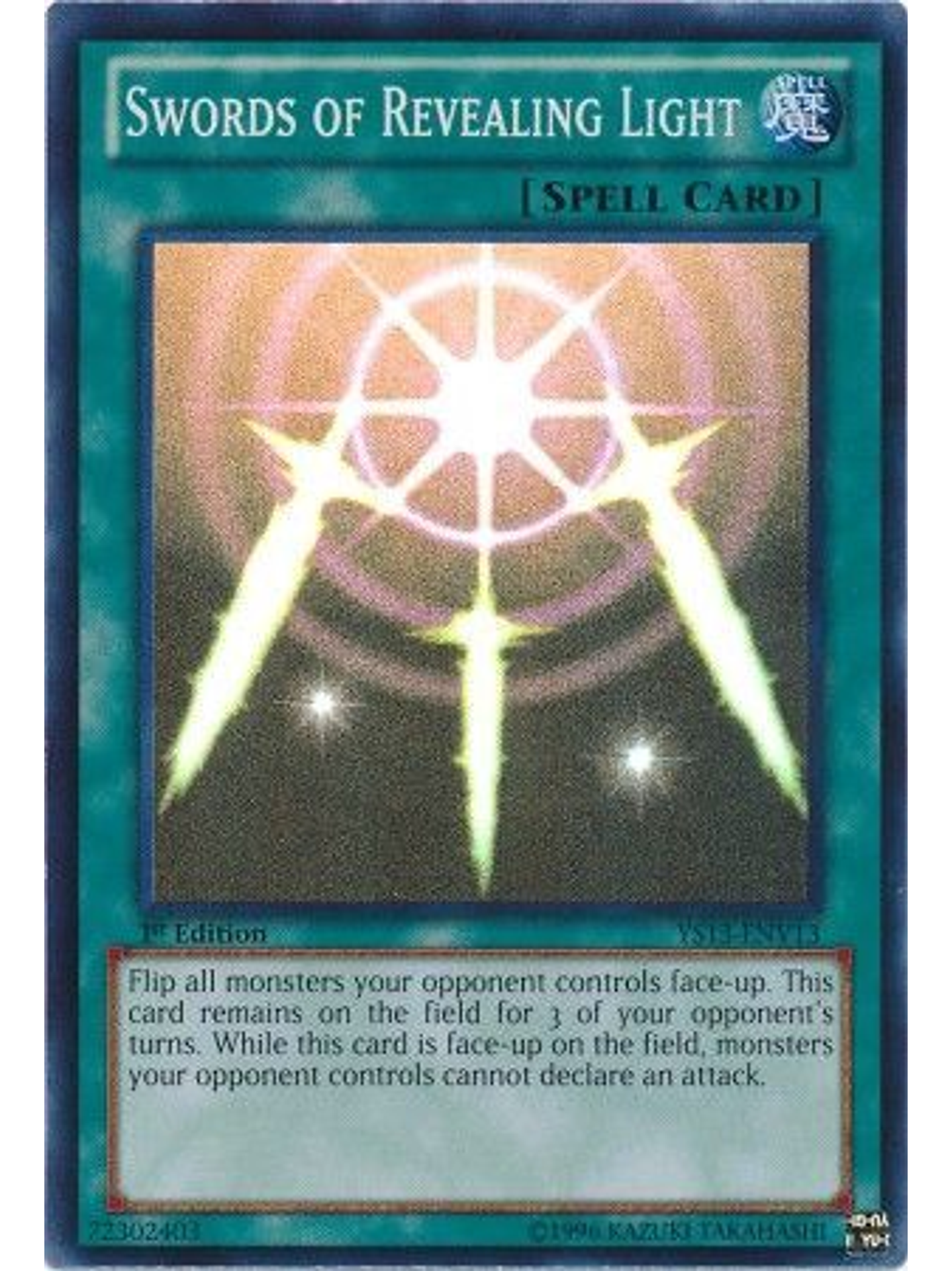 Swords of Revealing Light - YS13-ENV13 - Super Rare 1st Edition 1