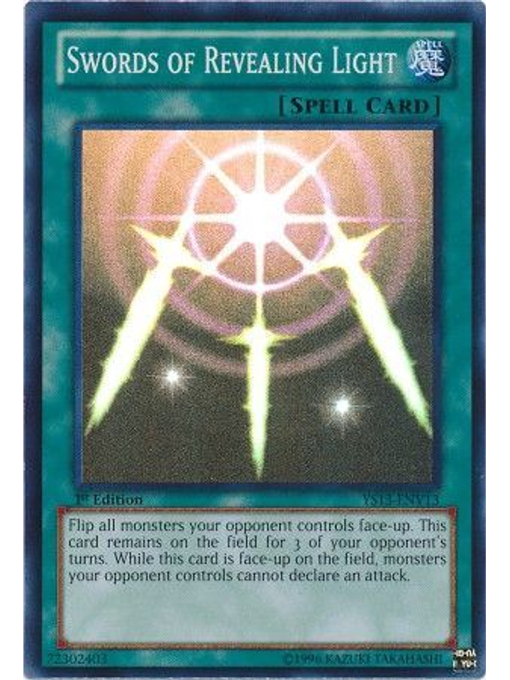 Swords of Revealing Light - YS13-ENV13 - Super Rare 1st Edition 1