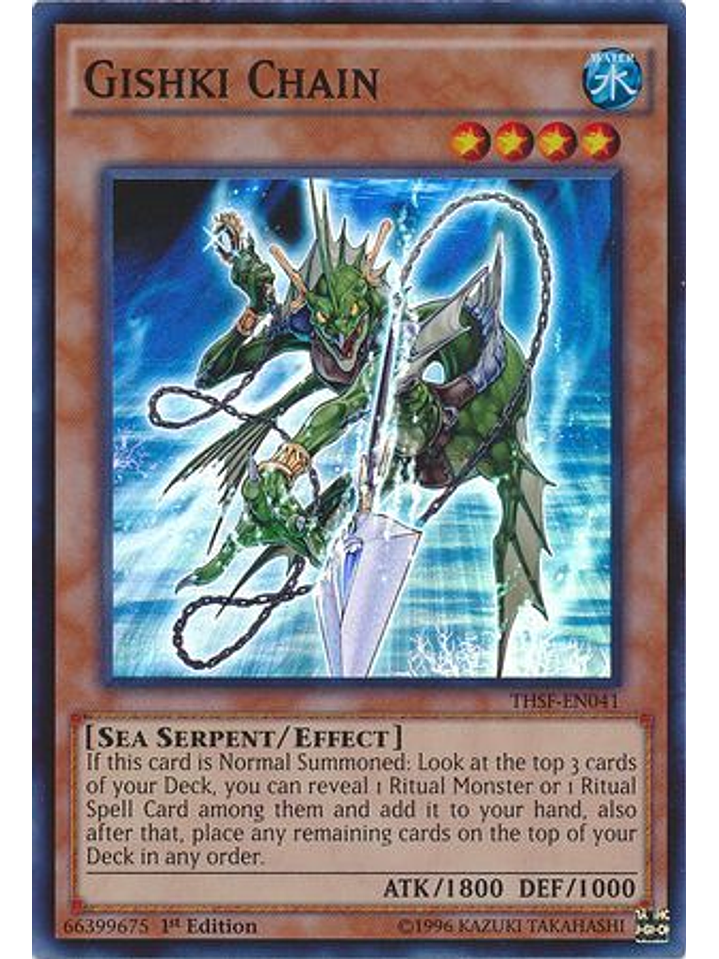 Gishki Chain - THSF-EN041 - Super Rare 1st Edition 1
