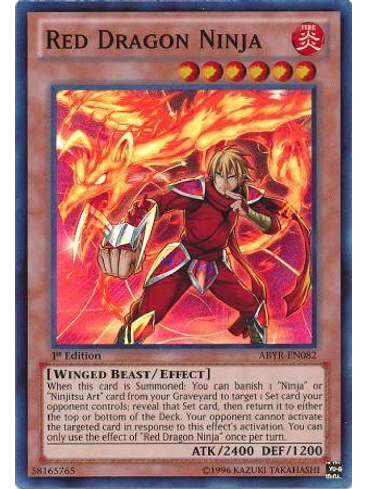 Red Dragon Ninja - ABYR-EN082 - Super Rare 1st Edition 1