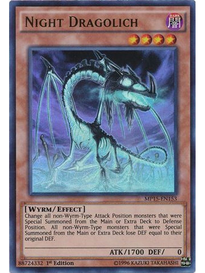Night Dragolich - MP15-EN153 - Ultra Rare 1st Edition 1