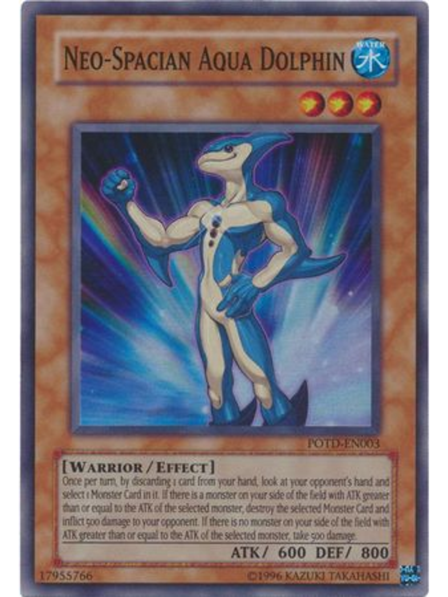 Neo-Spacian Aqua Dolphin - POTD-EN003 - Super Rare Unlimited 1