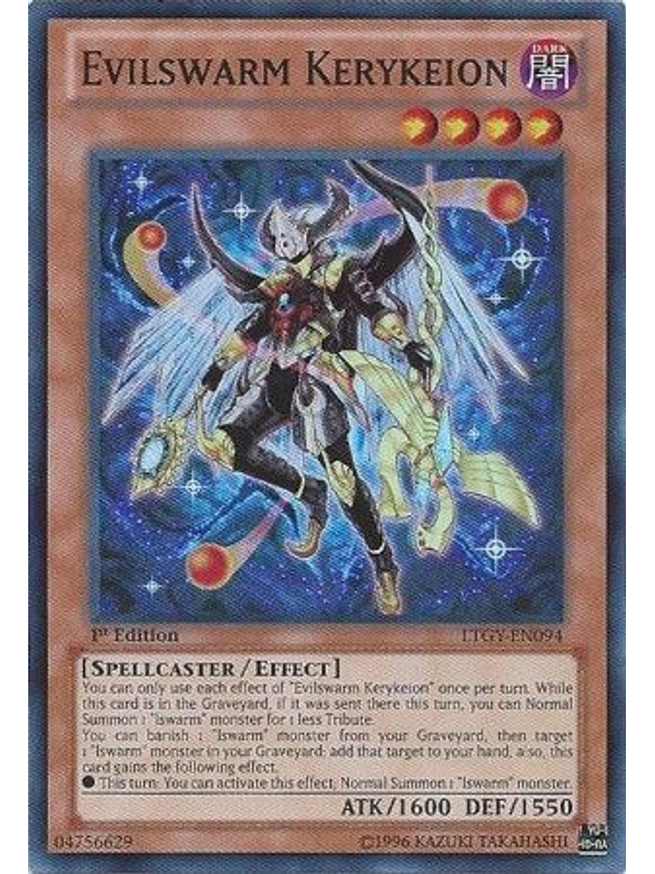 Evilswarm Kerykeion - LTGY-EN094 - Super Rare 1st Edition 1