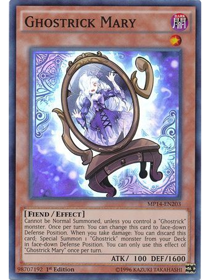 Ghostrick Mary - MP14-EN203 - Super Rare 1st Edition 1