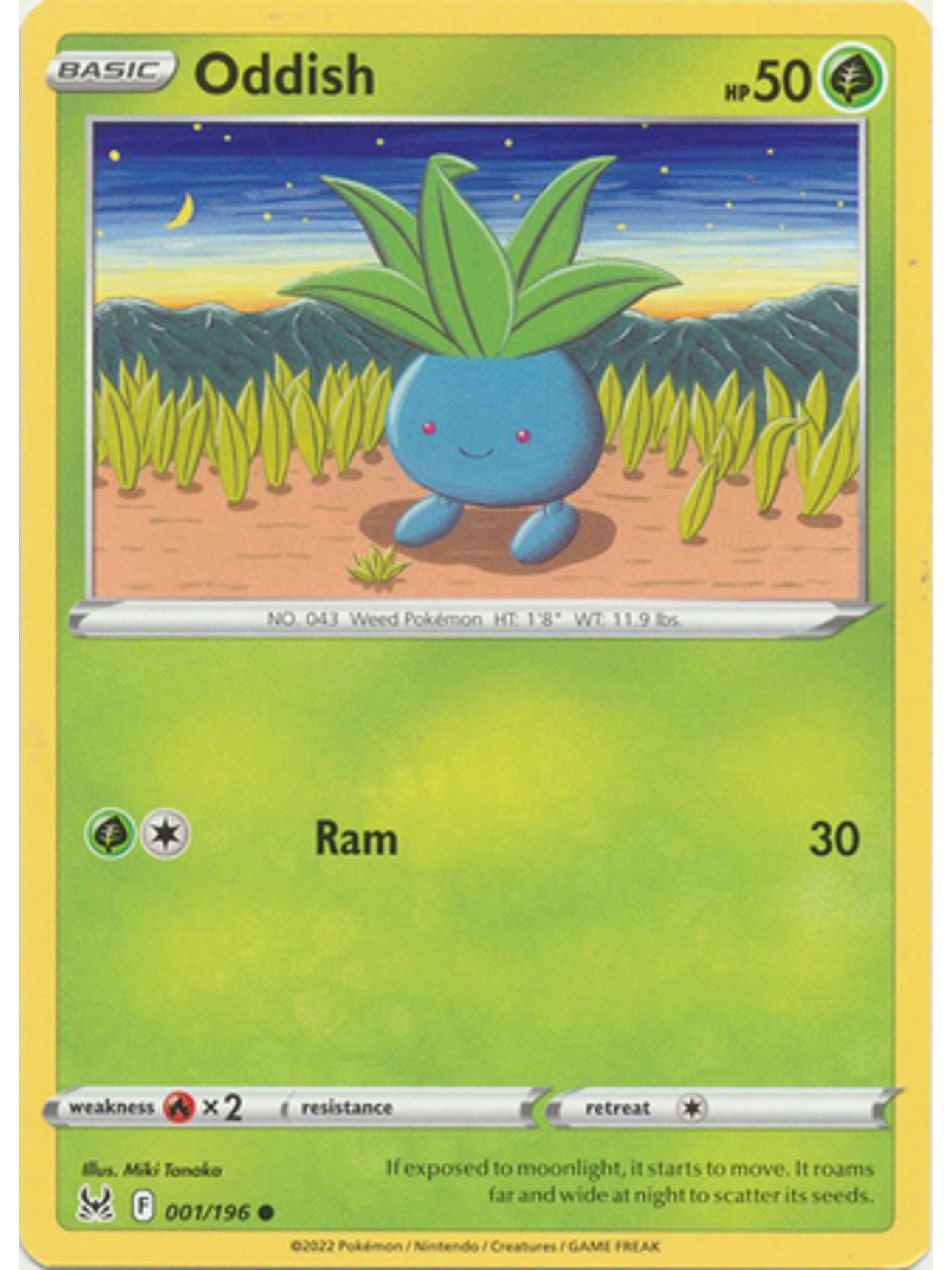 Oddish - 001/196 - Common 1