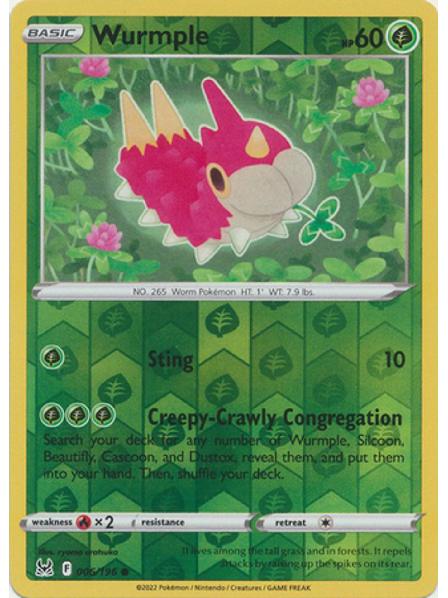 Wurmple - 006/196 - Common Reverse Holo 1