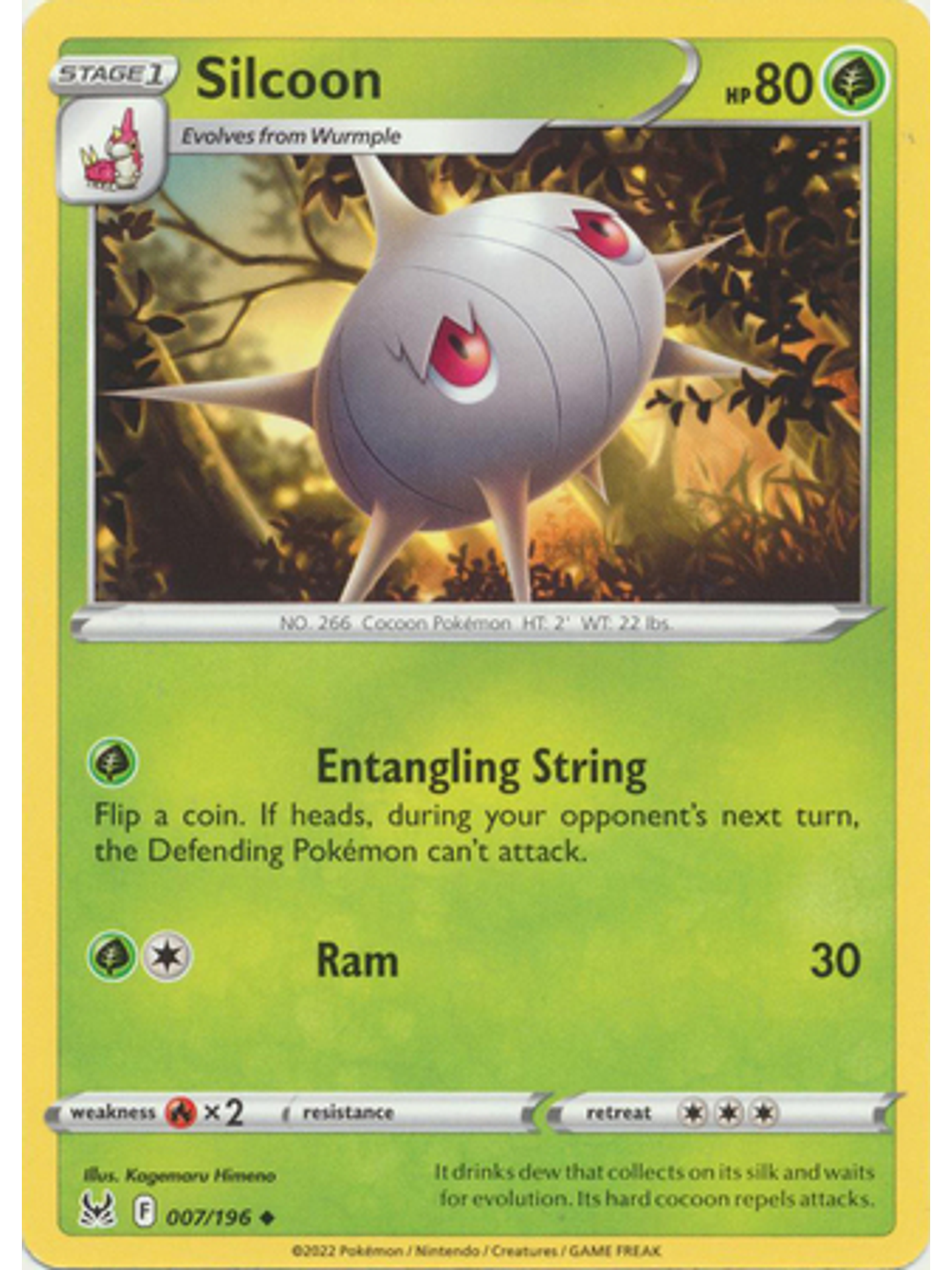 Silcoon - 007/196 - Uncommon 1