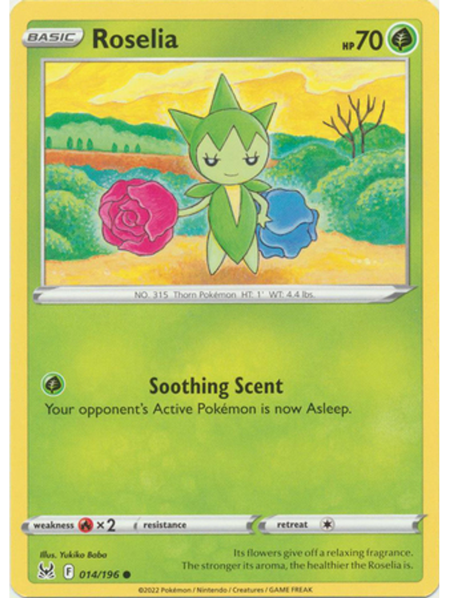 Roselia - 014/196 - Common 1
