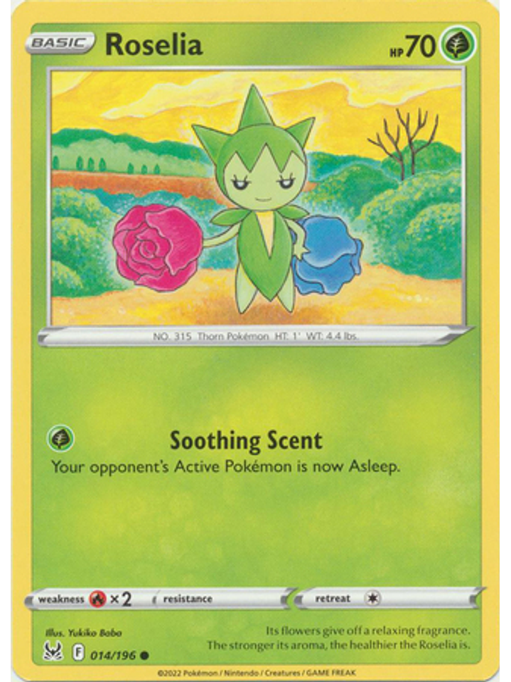 Roselia - 014/196 - Common 1