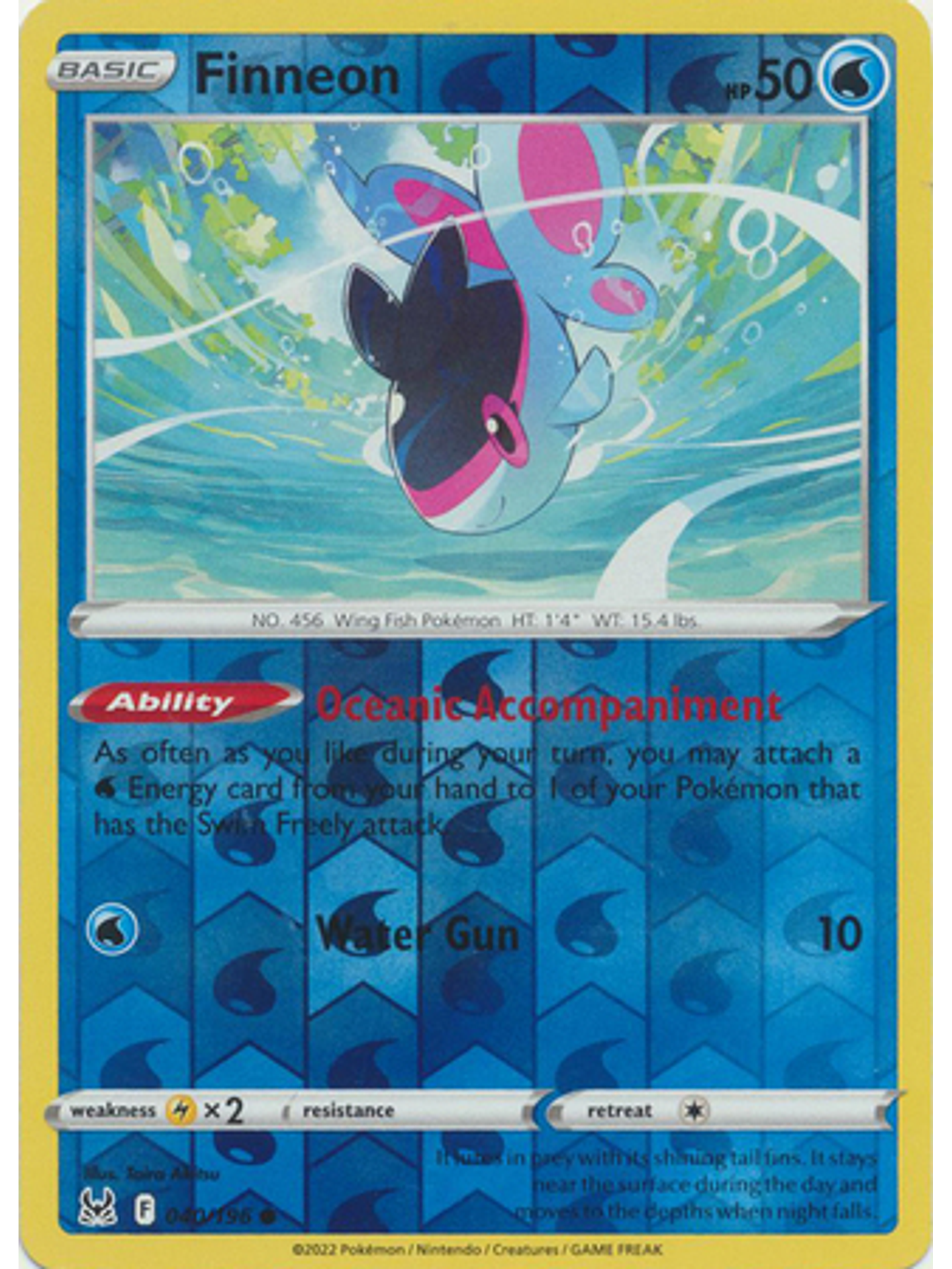 Finneon - 040/196 - Common Reverse Holo 1