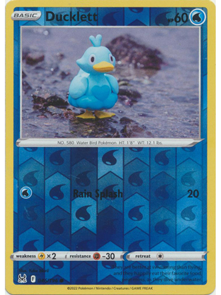 Ducklett - 046/196 - Common Reverse Holo 1