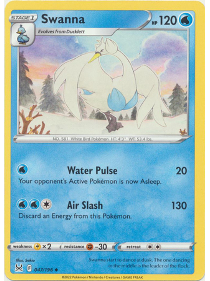 Swanna - 047/196 - Uncommon 1