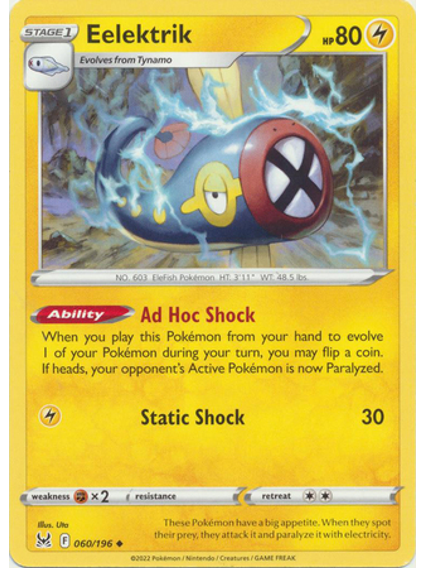 Eelektrik - 060/196 - Uncommon Reverse Holo 1