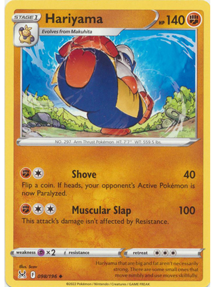 Hariyama - 098/196 - Uncommon 1