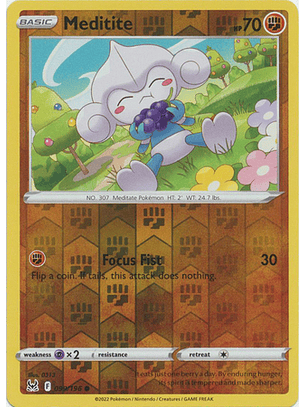 Meditite - 099/196 - Common Reverse Holo