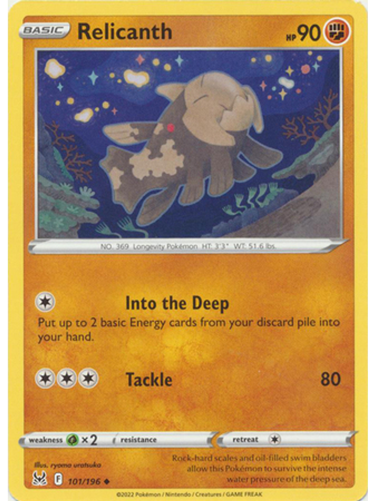 Relicanth - 101/196 - Uncommon 1