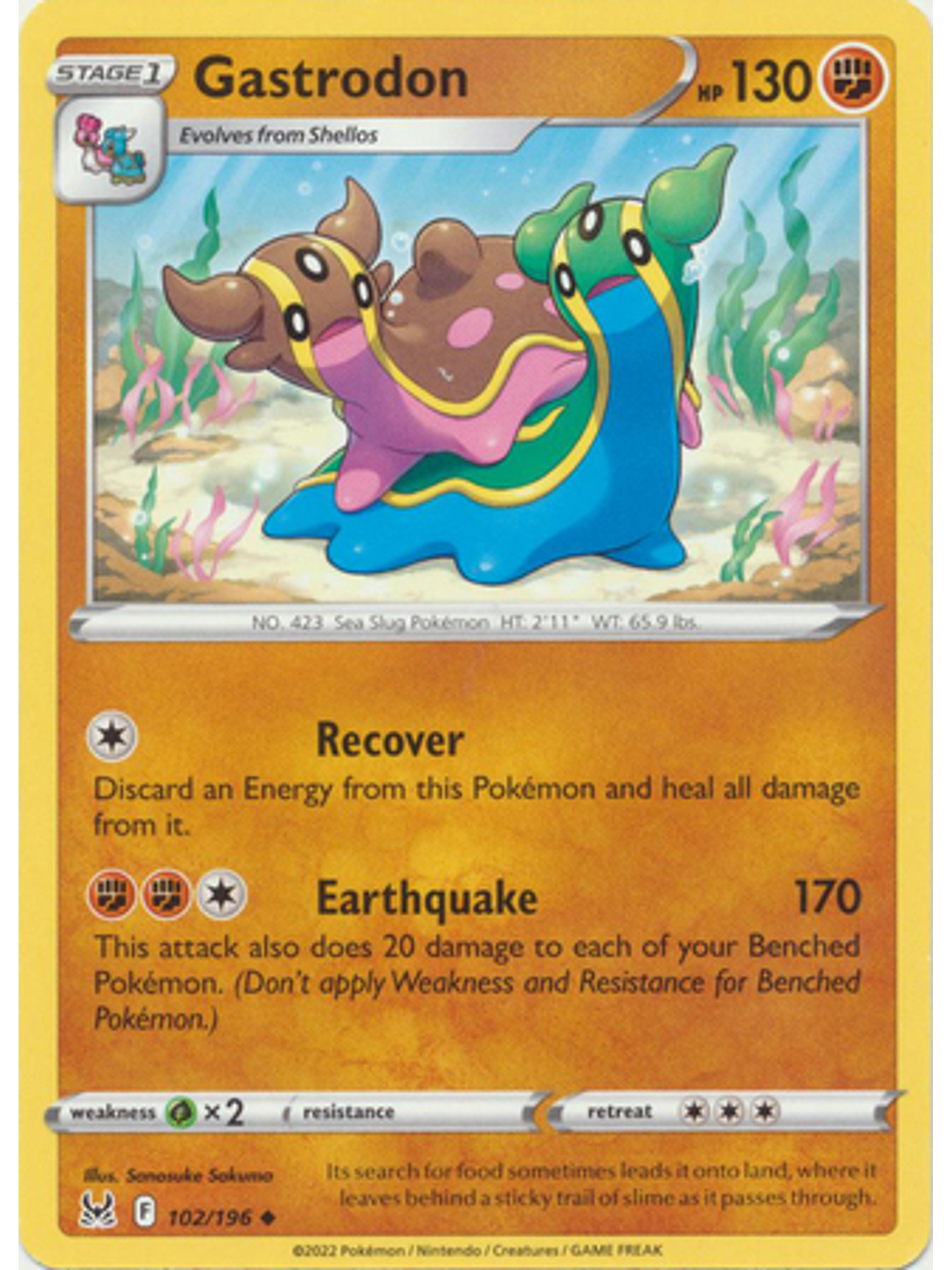 Gastrodon - 102/196 - Uncommon 1