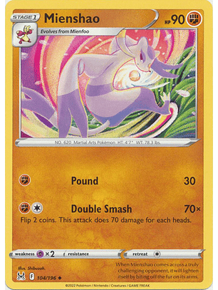 Mienshao - 104/196 - Uncommon